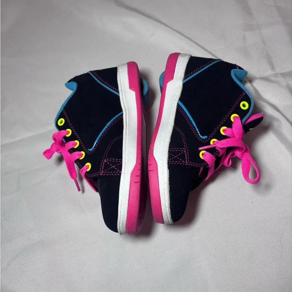 Heelys Black/Neon Multi Youth Shoes — Size 2
